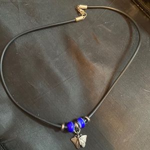 Butterfly rope necklace
